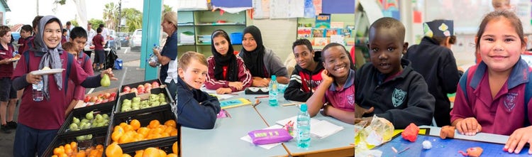 Coffs Harbour Public School students learning and having fun